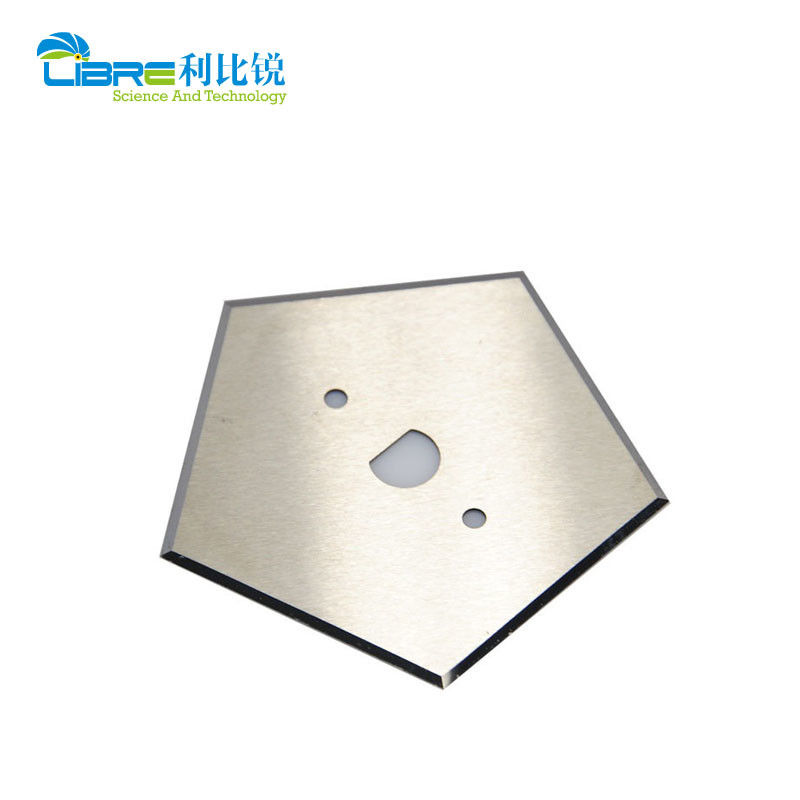 Pisau Pentagonal Karbida Tungsten 0.53mm dengan Bilah Slitter Industri Sisi Ganda 5 Tepi Potong
