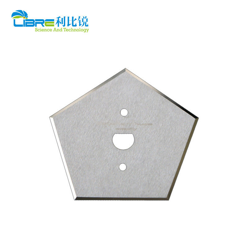 Pisau Pentagonal Karbida Tungsten 0.53mm dengan Bilah Slitter Industri Sisi Ganda 5 Tepi Potong
