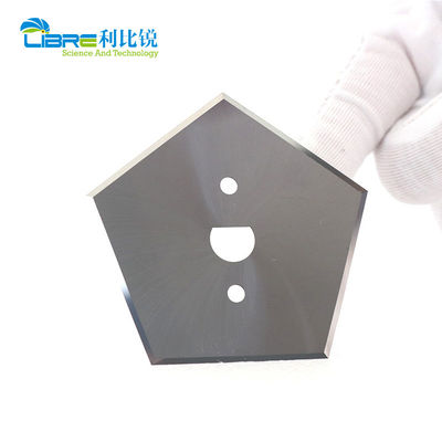 Tungsten Carbide Pentagon Blade dengan 5 tepi pemotong dan 66,9mm Panjang Industrial Slitter Blades